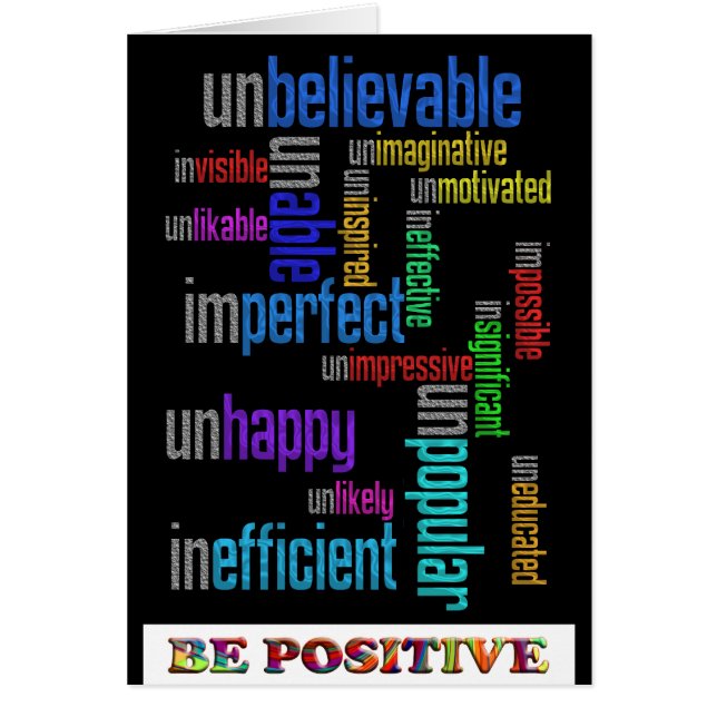Sea positivo (Frente)