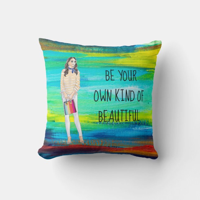 Sea su propia clase de Cojín decorativo hermoso (Anverso)