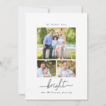 Sea tarjetas de Navidad felices y brillantes del