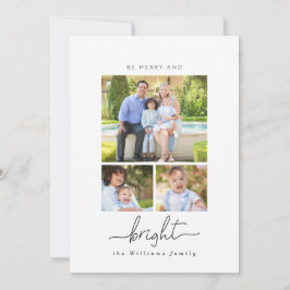 Sea tarjetas de Navidad felices y brillantes del