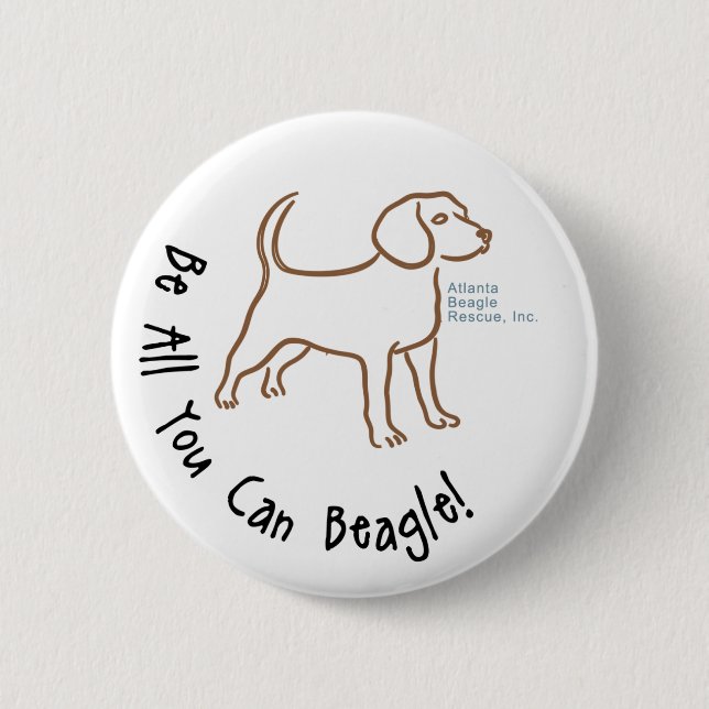 Sea todos lo que usted puede botón del beagle (Anverso)