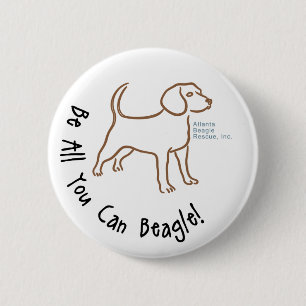Sea todos lo que usted puede botón del beagle