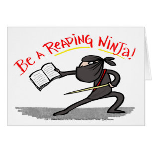 ¡Sea un Ninja de lectura! tarjeta