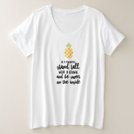 Sea una camiseta básica de piña más tamaño