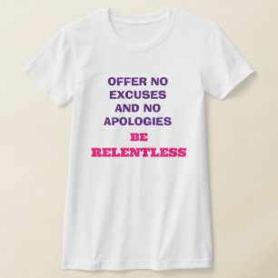 Sea una camiseta implacable