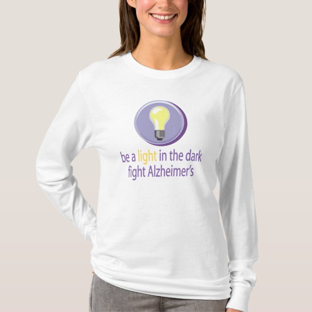 Sea una luz - la camiseta de Alzheimer de la lucha (Anverso)