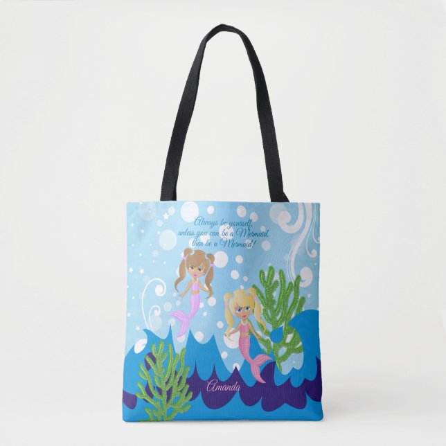 Sea una sirena - bolsa de playa (Anverso)