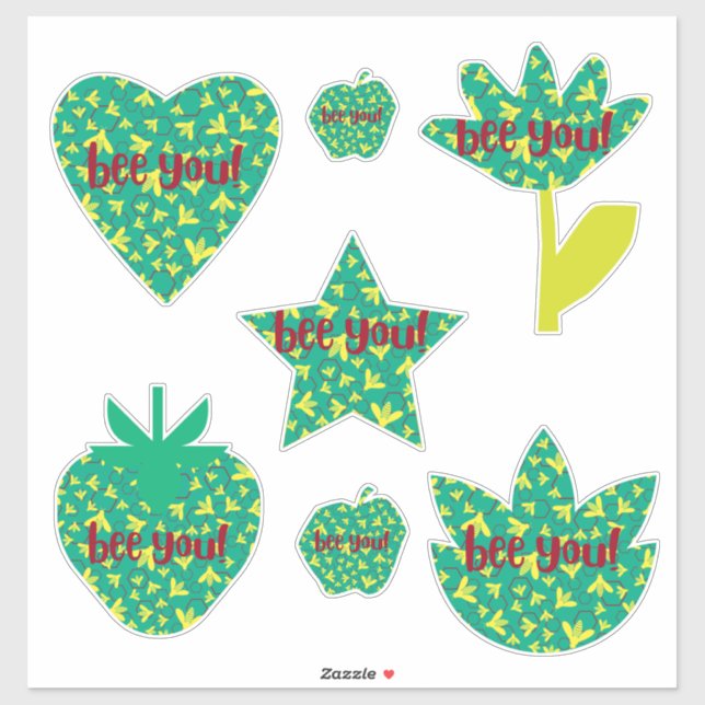 Sea usted Pegatina de amor propio motivacional (Hoja)