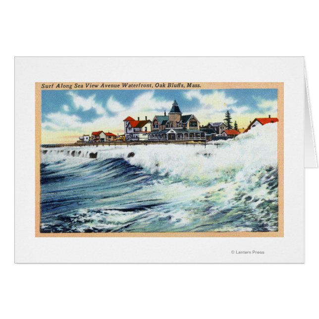 Sea View Avenue Waterfront View of the Surf (Anverso (Horizontal))