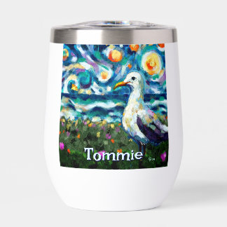Seagull Van Gogh Style Beach personalizado