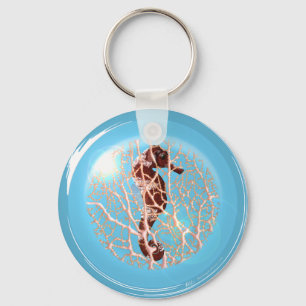 Seahorse en un llavero de la burbuja