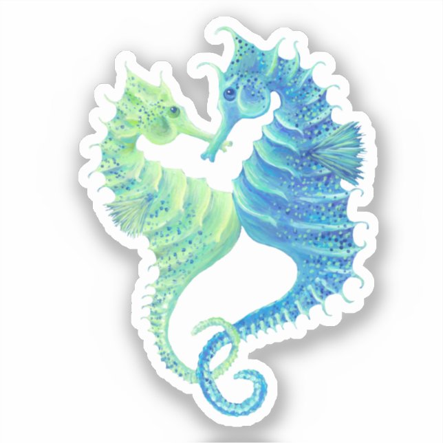 Seahorse Vinyl Pegatina (Anverso)