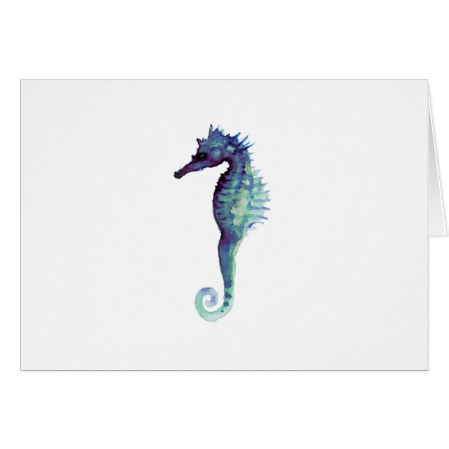 Seahorses oceánicos náuticos de mar del diseño (Anverso (Horizontal))