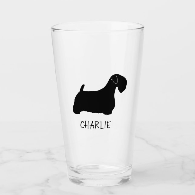 Sealyham Terrier Dog Silhouette personalizada (Anverso)