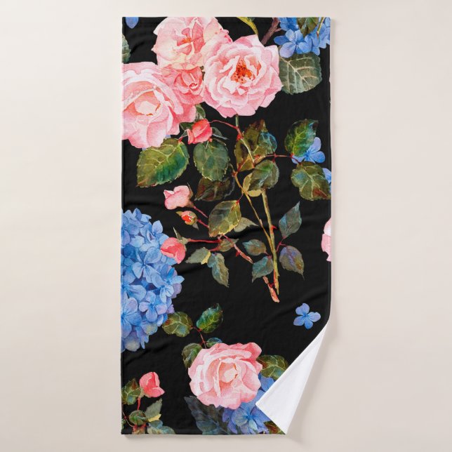 Seamless floral pattern in victorian style. Bouque (Toalla de baño)