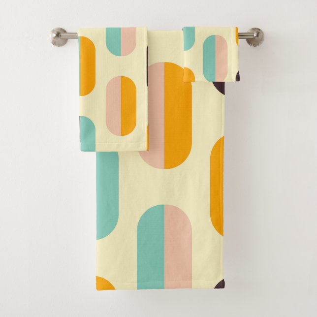 Seamless geometric pattern in retro vibes (In situ)