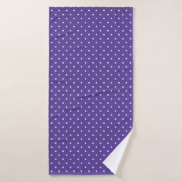 Seamless  medium purple polka dot pattern