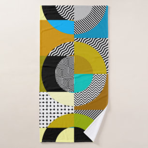 Seamless pattern. Circles pattern in geometric col