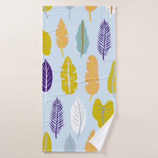 Seamless pattern with wild tropical rainforest pla