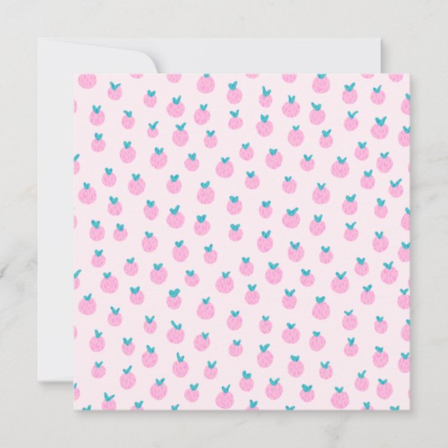 Seamless Strawberry Pattern – Pastel Pink Cute  (Anverso)
