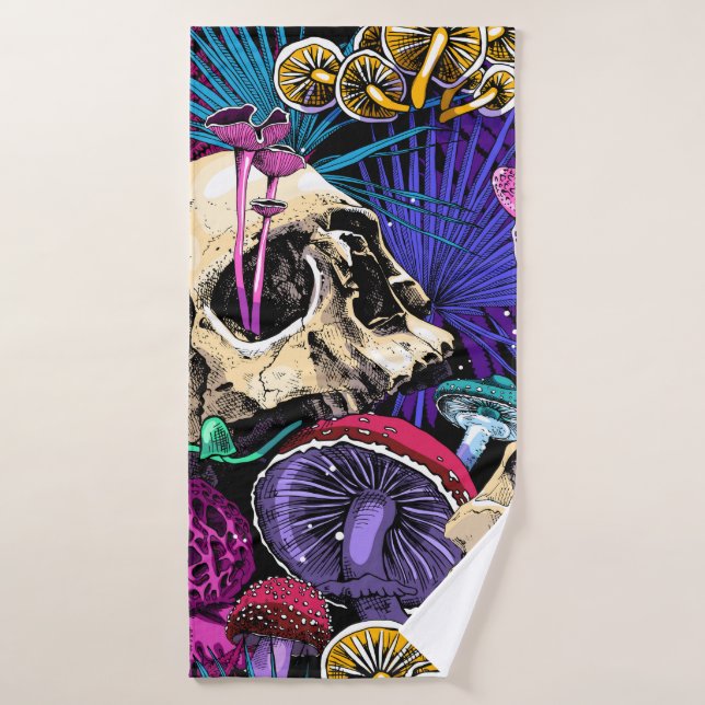 Seamless wallpaper pattern. Bright Magic Psychedel (Toalla de baño)