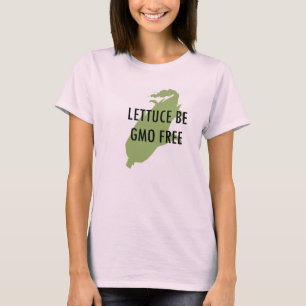 Seamos lechuga sea camiseta orgánica LIBRE de GMO