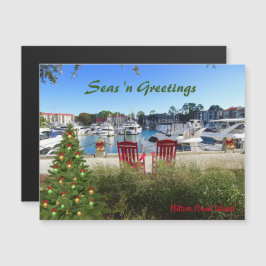 Seas 'n Saludos Hilton Head SC Magnetic Card