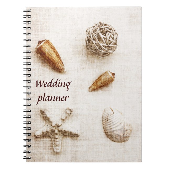 seashells que casan el cuaderno del planificador (Frente)