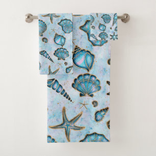 Seashells Starfish Watercolor Opal ID782