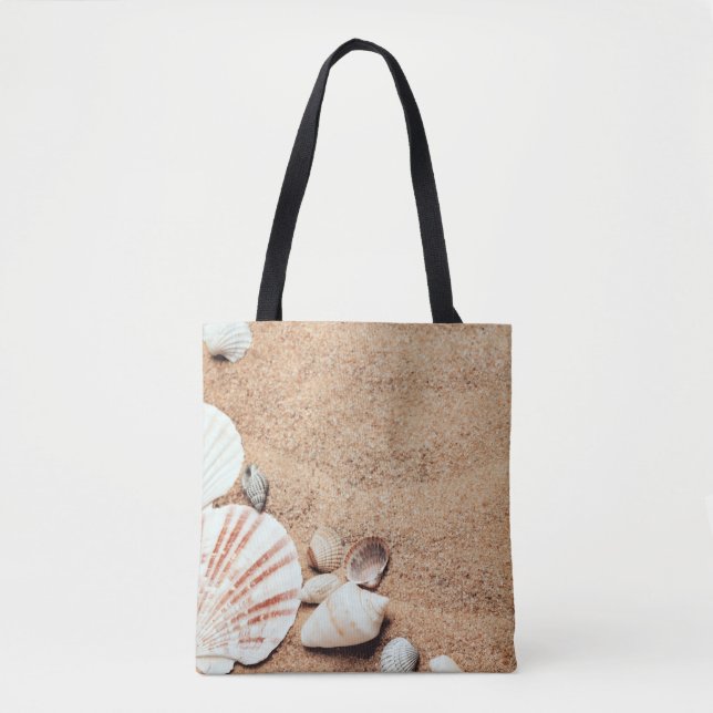 Seashells y la bolsa de asas de la arena (Anverso)