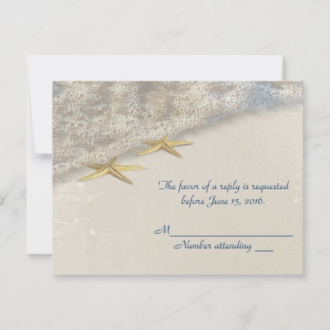 Seashore Starfish RSVP (Anverso)