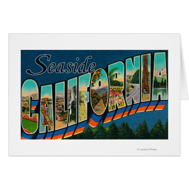 Seaside, California - Escenas de letras grandes (Anverso (Horizontal))