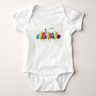 Seattle Skyline Baby Jersey Body Suite onsey