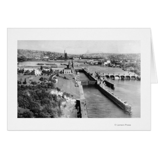 Seattle, WA Gobierno de EE. UU. bloquea la vista d (Anverso (Horizontal))