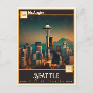 Seattle, Washington Tarjeta Postal Antigua