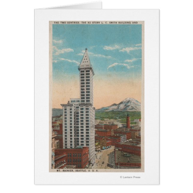 Seattle, WASmith Tower View y el monte Rainier (Frente)