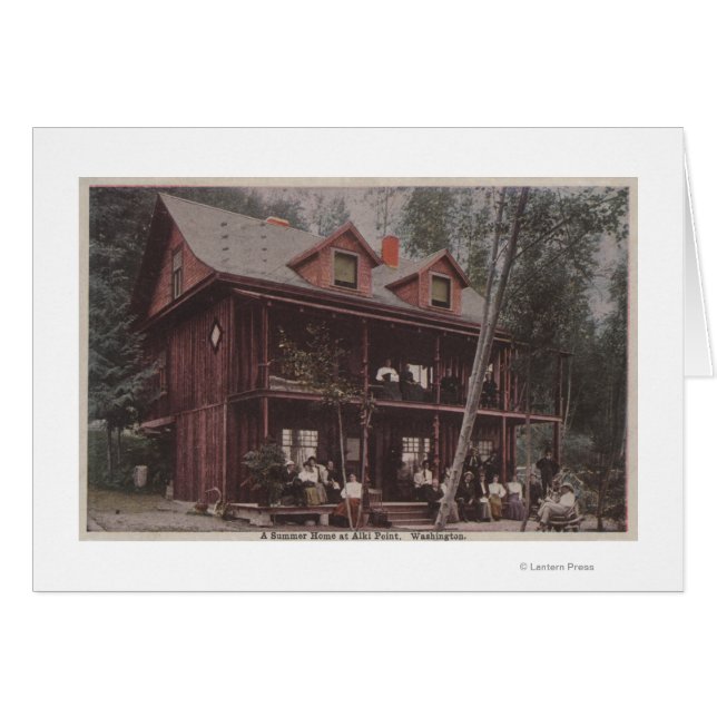 Seattle, WASummer en la playa de Alki Point (Anverso (Horizontal))