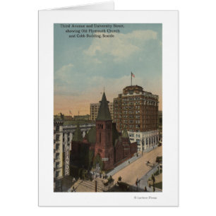 Seattle, WAThird Avenue y las calles universitaria