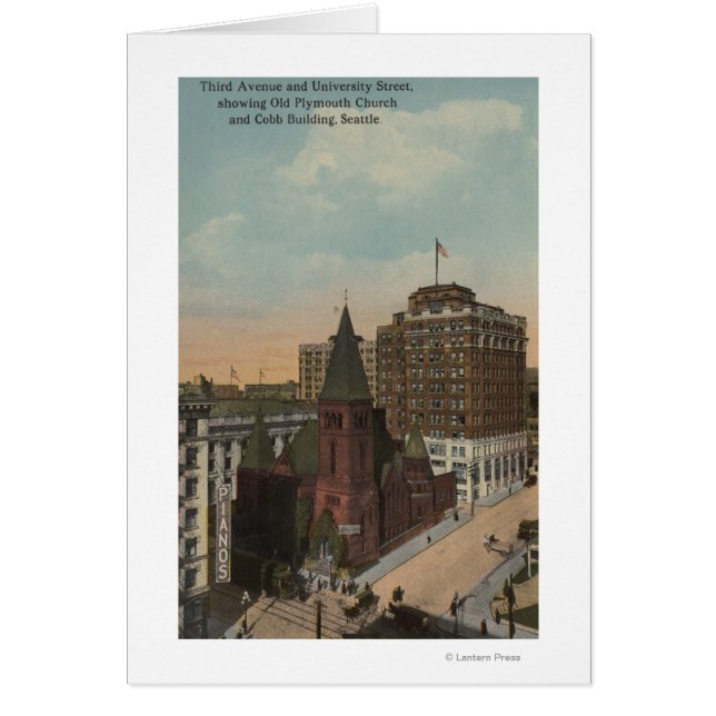 Seattle, WAThird Avenue y las calles universitaria (Frente)