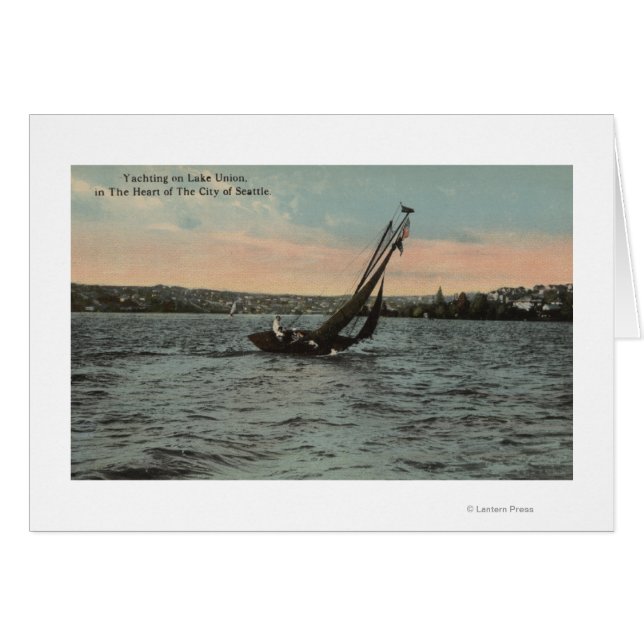 Seattle, WAYachting en Lake Union (Anverso (Horizontal))