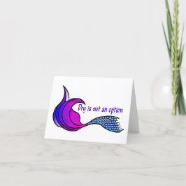 Secar no es una tarjeta de nota en blanco