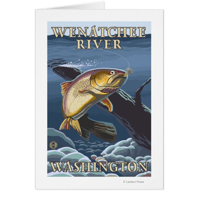 Sección de Pesca de Trucha - Río Wenatchee, W (Frente)