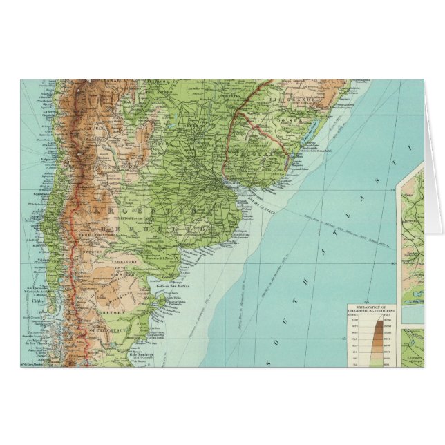 Sección sur de Sudamérica (Anverso (Horizontal))