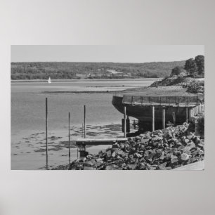 Seco atracado en Digby, impresión de la bella arte