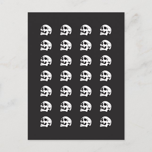 Seco como patrón óseo, postal (Anverso)