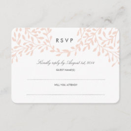 Secret Garden Wedding RSVP - Rubor