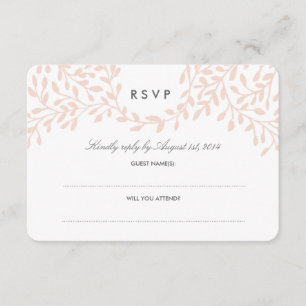 Secret Garden Wedding RSVP - Rubor