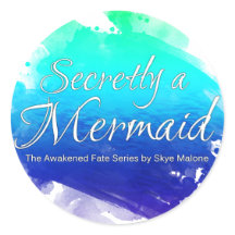 Secretamente una sirena - Pegatina - Azul