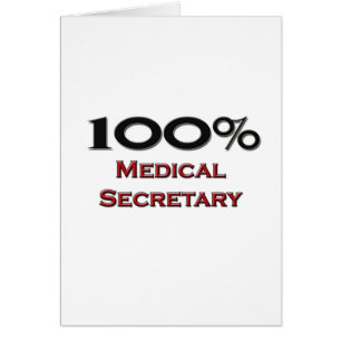 Secretaria médica del 100 por ciento
