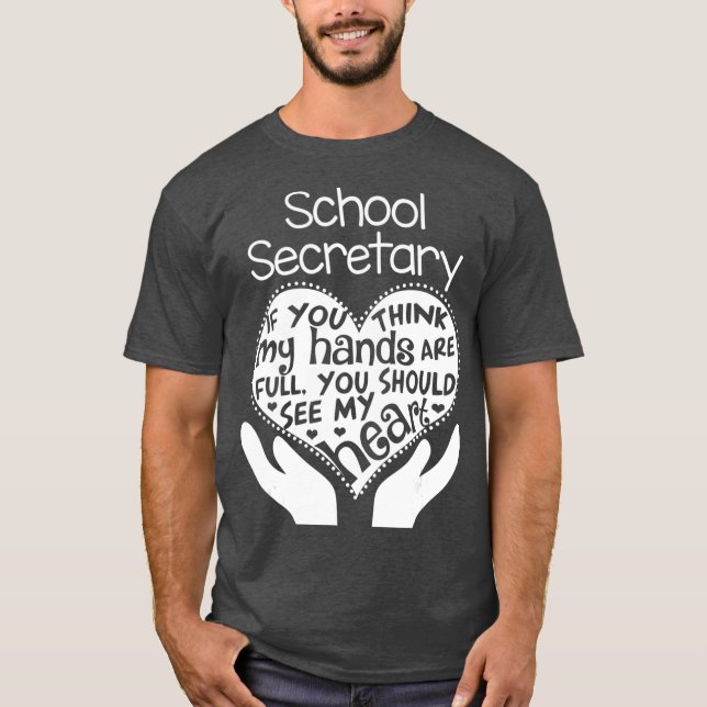 Secretario de escuela oficina camiseta regalo de c (Anverso)